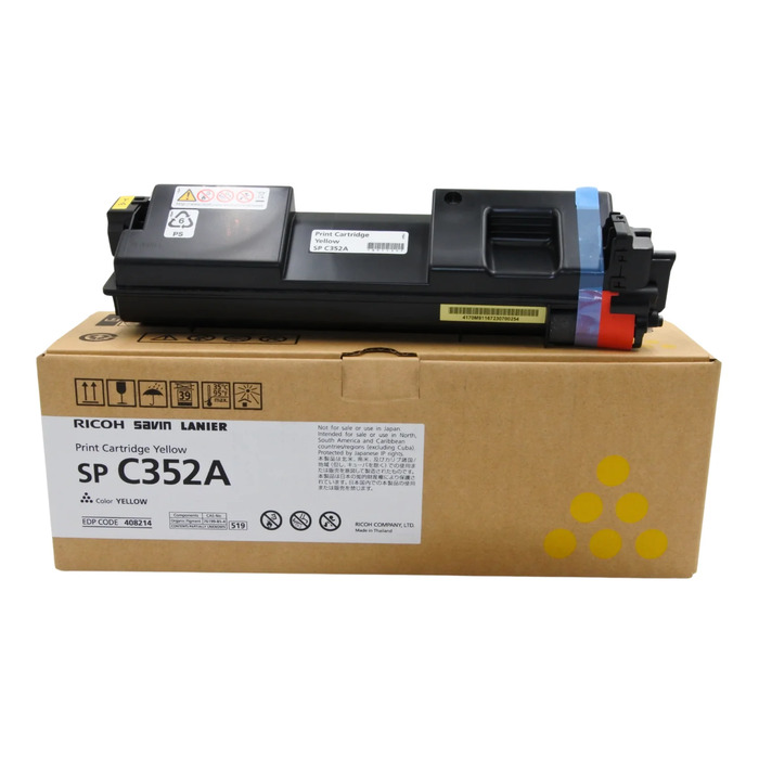 Toner Amarelo Ricoh 408214 Original p/ C352
