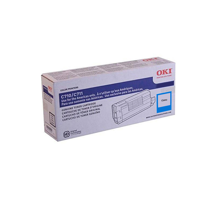 Toner Okidata 44318603 Original Ciano p/ C711