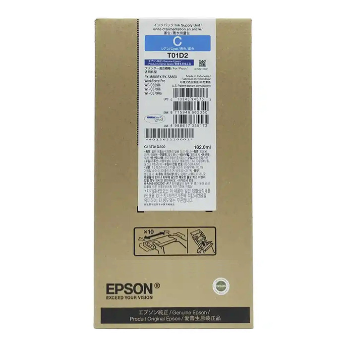 Cartucho Epson T01D Ciano Original WorkForce Pro