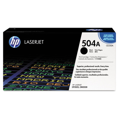 HP CE250A 504A Original Preto p/ CM3530 | 5.000 páginas