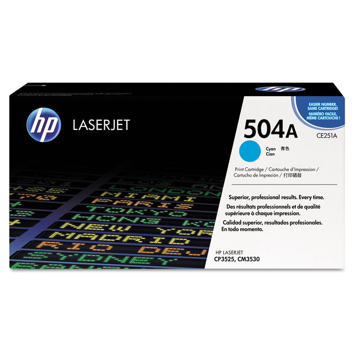 HP CE251A 504A Original Ciano p/ CM3530 | 7.000 págs