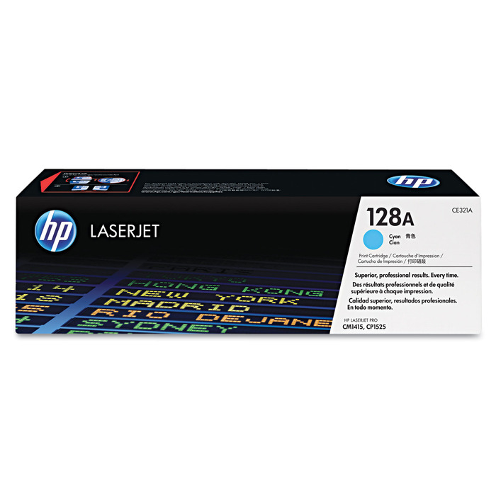 Toner HP CE321A 128A Ciano CM1415fn
