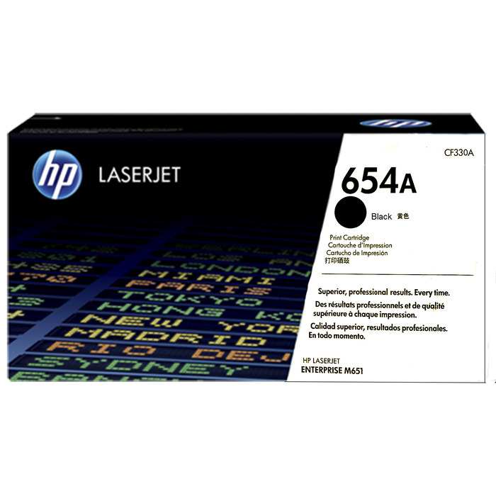 HP 654A CF330A Preto Original M651n
