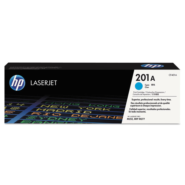 HP 201A CF401A Toner Ciano Original p/ LaserJet Pro M252 M277