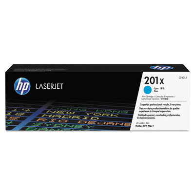 HP 201X CF401X Toner Ciano Original p/ LaserJet M252 M277