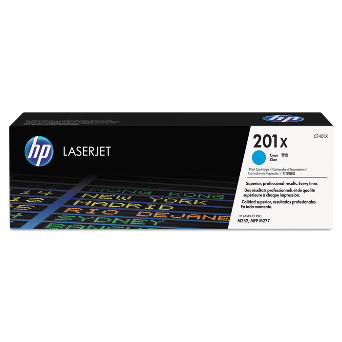 HP 201X CF401X Toner Ciano Original p/ LaserJet M252 M277