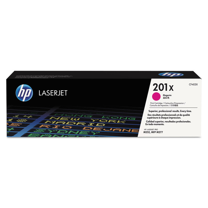 HP 201X CF403X Toner Magenta Original p/ LaserJet M252 M277