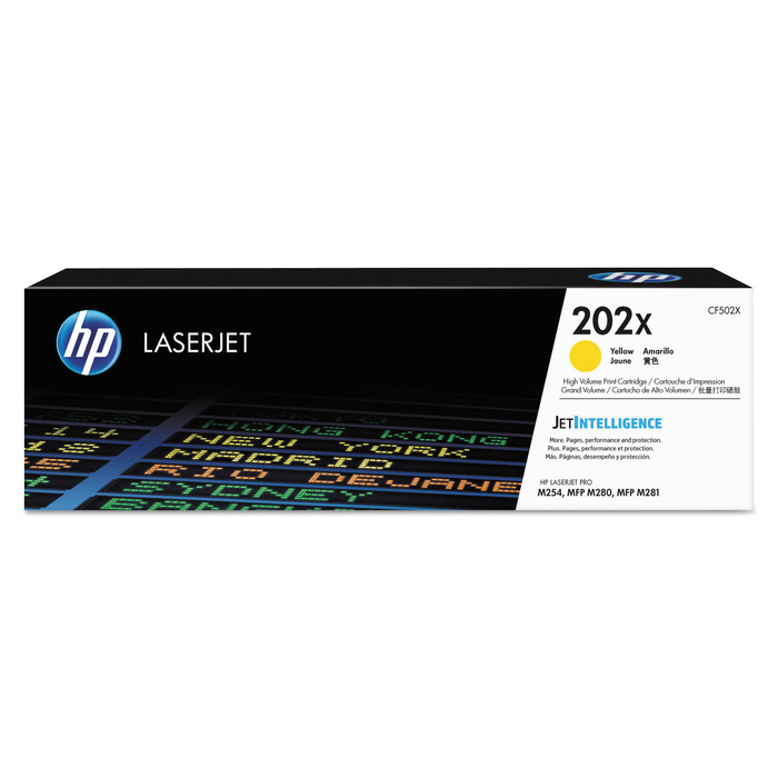 HP 202X CF502X Amarelo High Yield para M281fdw