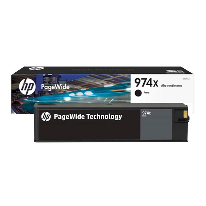 HP L0S08AB 974X Preto | Cartucho Original PageWide 10K