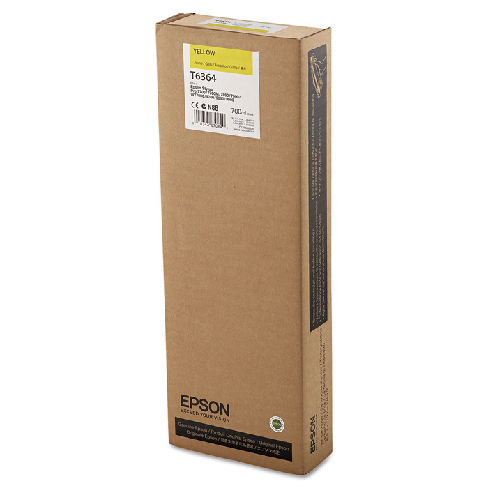 T636400 Epson Original Amarelo | Cartucho T6364