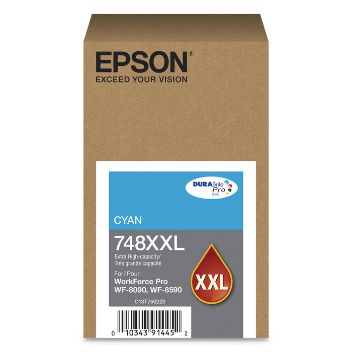 Cartucho Epson T748XXL220 Ciano XXL WF-8590