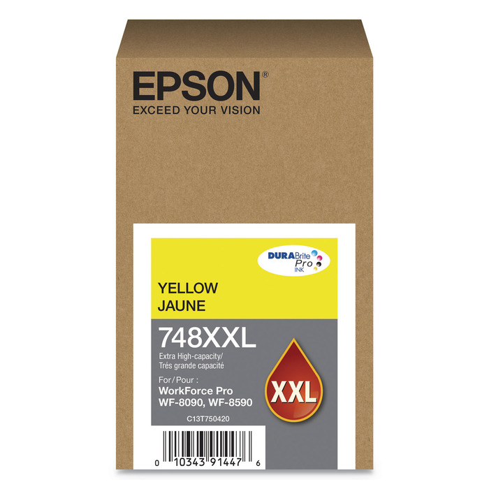 Cartucho Epson T748XXL420 Amarelo XXL WF-8590