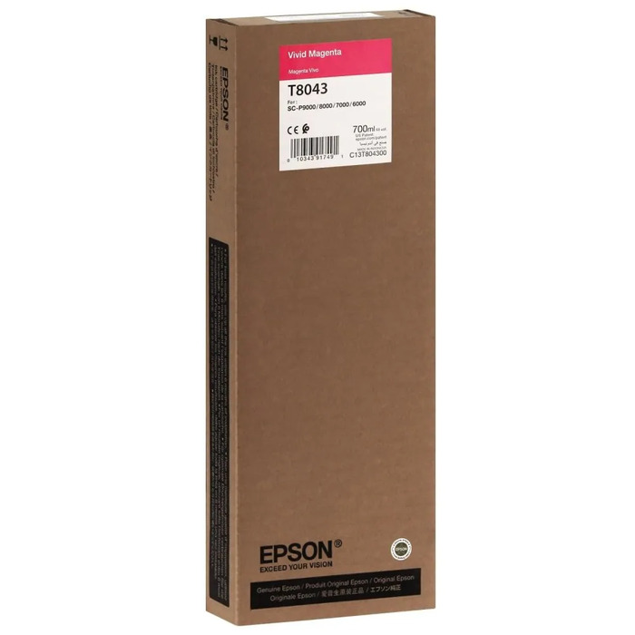 Cartucho Epson T804300 T8043 Magenta | DistribuidorDeToner