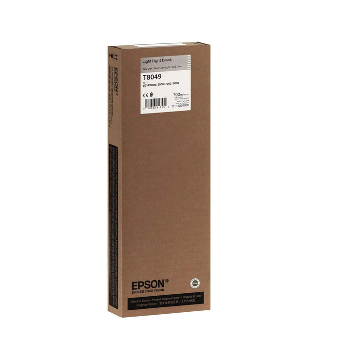 Cartucho Epson T804900 T8049 Light Light Black | DistribuidorDeToner
