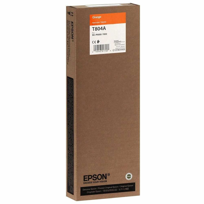 Cartucho Epson T804A00 T804A Laranja | Orange | DistribuidorDeToner