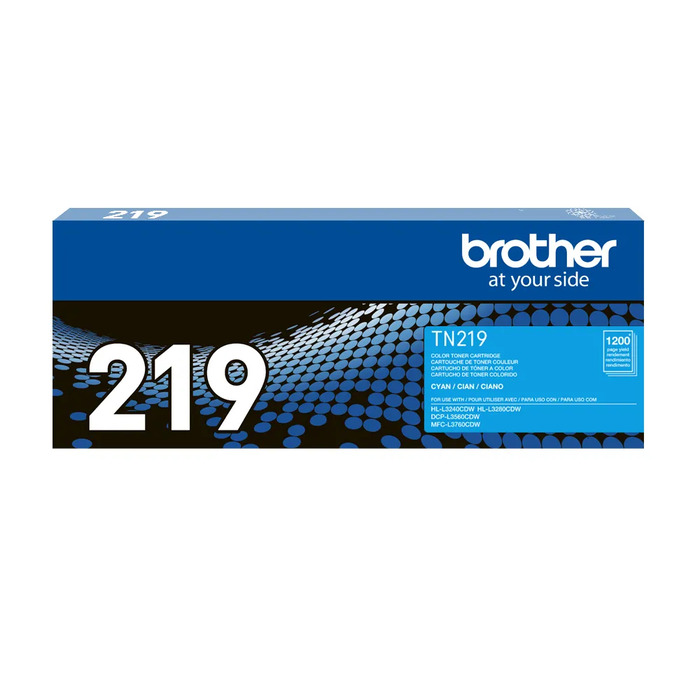 Toner Brother Original TN-219C Ciano p/ HL-L3240 DCP-L3560 MFC-L3760