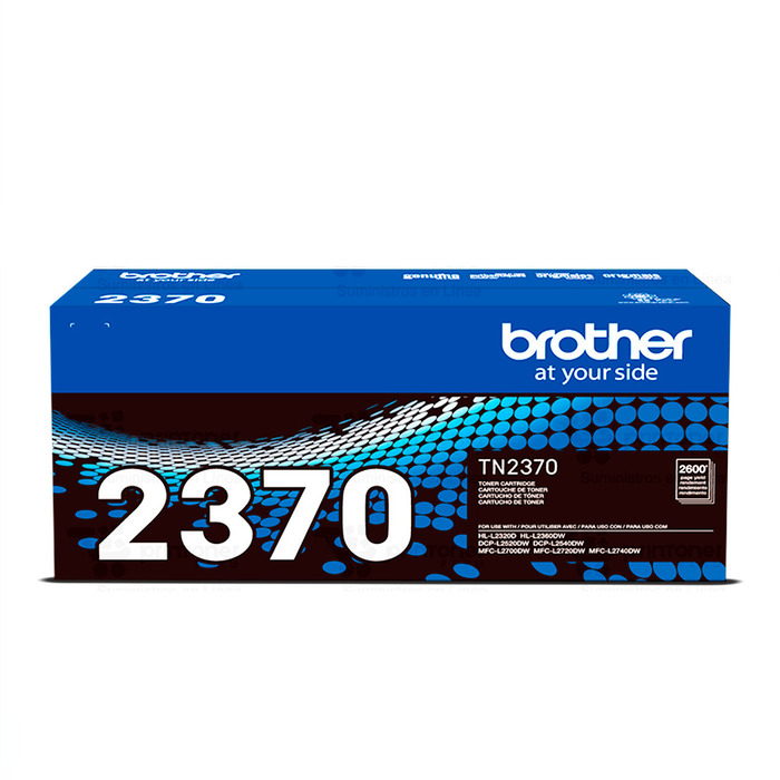 Cartucho Brother TN-2370 | Toner Preto Original 2.600 páginas