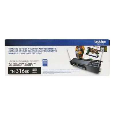 Cartucho TN-316BK | Toner Preto Original 3.500 páginas