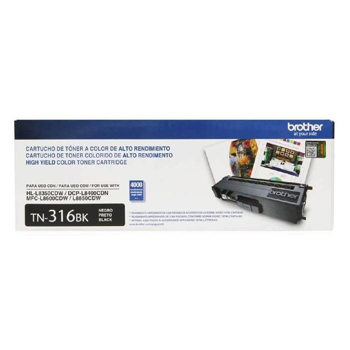 Cartucho TN-316BK | Toner Preto Original 3.500 páginas