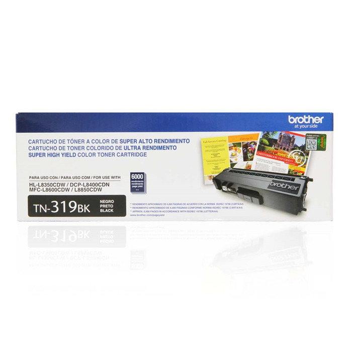 Cartucho TN-319BK | Toner Preto Original 6.000 páginas