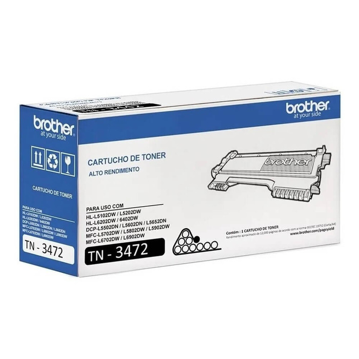 Toner Brother TN-3472 Original Preto para Laser | DistribuidorDeToner