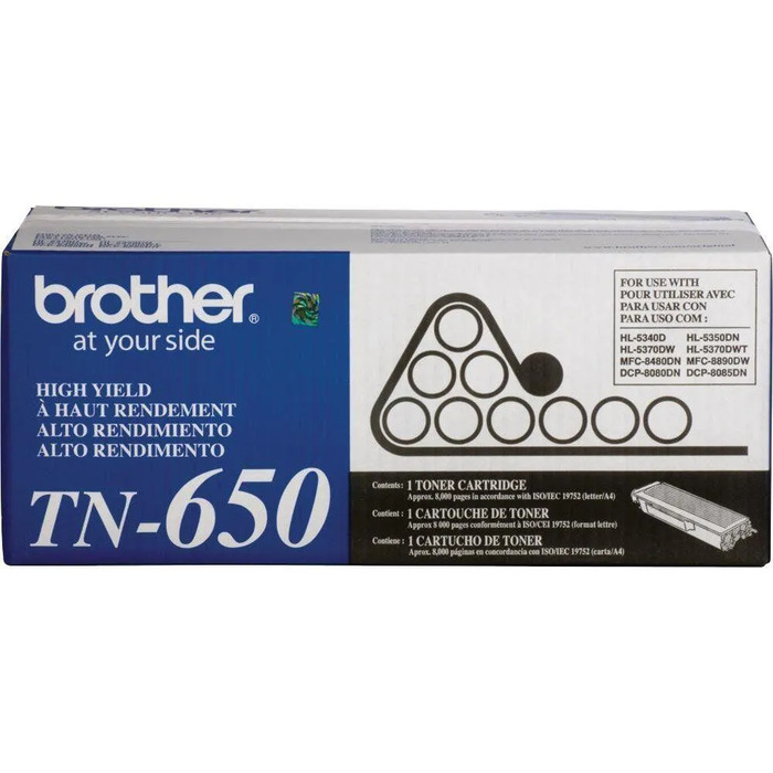 Cartucho TN650 | Toner Preto Original 8.000 páginas