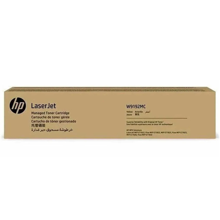 Toner W9192MC Amarelo Original p/ E77825 | DistribuidorDeToner