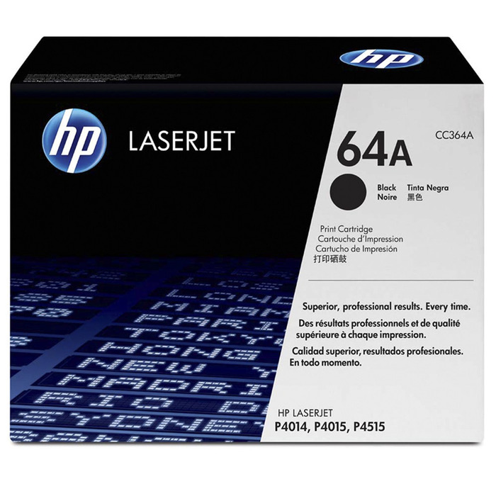 Toner HP 64A CC364A Original Preto p/ P4014 P4015 P4515