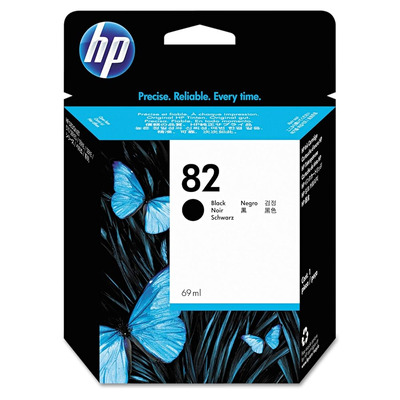 Cartucho HP 82 Preto CH565A 69ml p/ Designjet 510 800