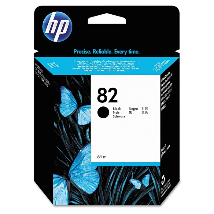 Cartucho HP 82 Preto CH565A 69ml p/ Designjet 510 800